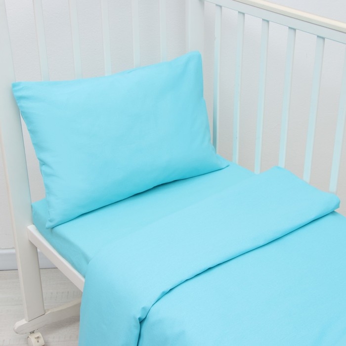 Комплект постельного белья Комплект постельного белья "Крошка Я" Sea wave 112*147 см, 60*120+20 см, 40*60 см, 100% хлопок