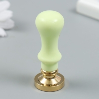 Печать для сургуча с пластиковой ручкой "Оленёнок и снежинки" 2,5х2,5 см