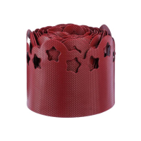 Лента бордюрная, 0.15 × 9 м, толщина 1.2 мм, пластиковая, фигурная, красная, Greengo Лента бордюрная, 0.15 × 9 м, толщина 1.2 мм, пластиковая, фигурная, красная, Greengo