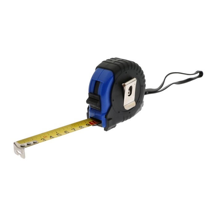 Рулетка ТУНДРА ВДОМ, обрезиненный корпус, 5 м х 19 мм