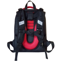 Рюкзак каркасный школьный 38 х 30 х 16 см, эргономичная спинка, Stavia "Чёрная машина"