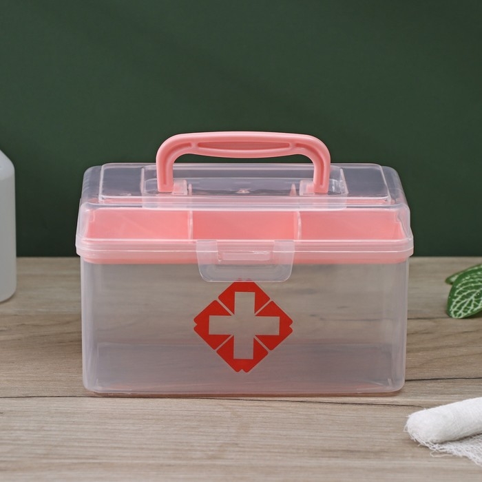 Аптечка, 15,5×9×9,5 см, цвет МИКС Аптечка, 15,5×9×9,5 см, цвет МИКС