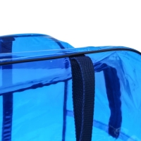 Сумка в роддом, размер 30х50х25 см, цветной ПВХ, цвет прозрачный/синий, Mum&Baby Сумка в роддом, размер 30х50х25 см, цветной ПВХ, цвет прозрачный/синий, Mum&Baby