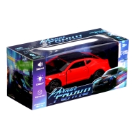 Машина металлическая &laquo;Ночные гонки&raquo;, инерционная, 1:32, открываются двери, звуковые и световые эффекты, цвет красный