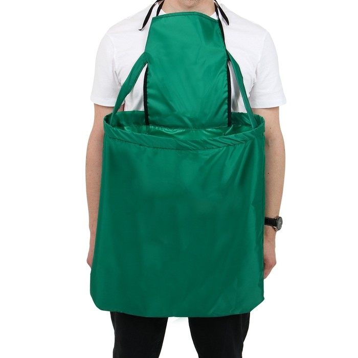 Фартук для сбора урожая, один карман на молнии, зелёный, &laquo;Кенгуру&raquo;, Greengo