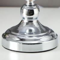 Лампа настольная "Санти" 1х40Вт Е27 хром 15х15х28 см RISALUX