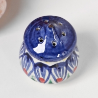 Солонка Риштанская керамика, синяя роспись