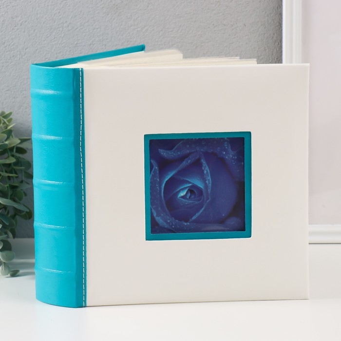 Фотоальбом на 200 фото "Бело-синий" 10х15 см