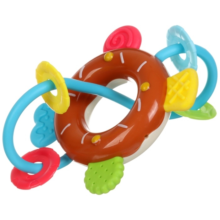 Погремушка &laquo;Сладости: Пончик&raquo;, цвет МИКС, Крошка Я
