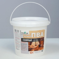 Клей ПВА ECOLUX столярный 1 кг Клей ПВА ECOLUX столярный 1 кг