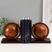 Держатель для книг дерево "Глобусы" набор 2 шт 16,3х9,8х17,5 см Держатель для книг дерево "Глобусы" набор 2 шт 16,3х9,8х17,5 см