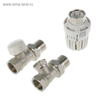 Комплект термостатический "СТМ" ТЕРМО, для радиатора, прямой, 3/4" Комплект термостатический "СТМ" ТЕРМО, для радиатора, прямой, 3/4"