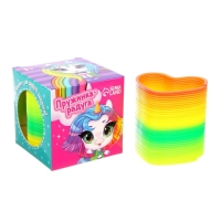 Пружинка-радуга «Давай играть», форма сердце, d = 5 см Пружинка-радуга «Давай играть», форма сердце, d = 5 см