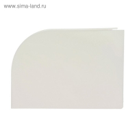 Шкафчик угловой Hilton Right, цвет снежно-белый