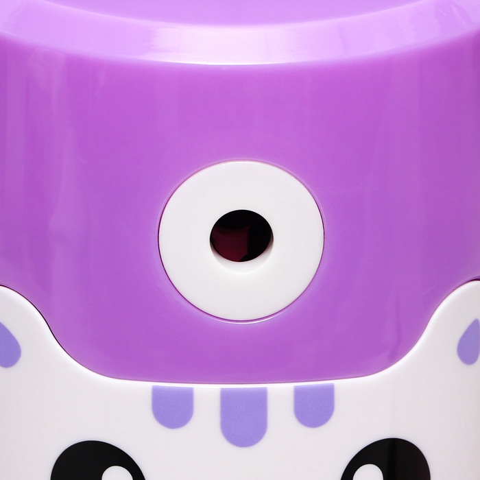 Точилка механическая с контейнером, Котик фиолетовый Точилка механическая с контейнером, Котик фиолетовый