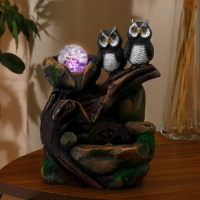 Фонтан "Две совы у камня" 20,5х27 см (с подсветкой) Фонтан "Две совы у камня" 20,5х27 см (с подсветкой)