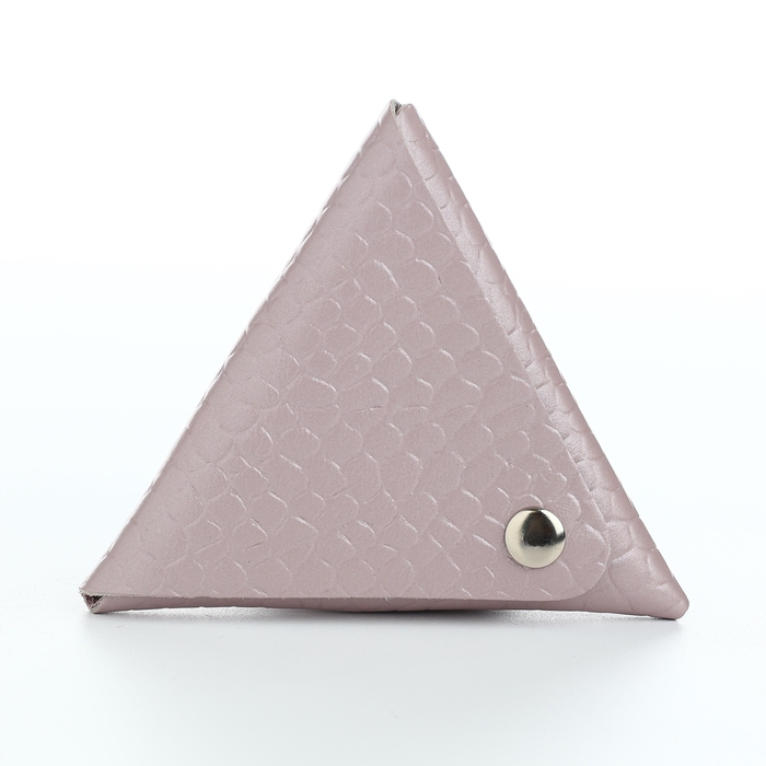 Монетница на кнопке TEXTURA, цвет сиреневый