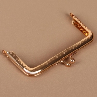 Фермуар пришивной &laquo;Прямоугольник&raquo;, 10 см, цвет золотой