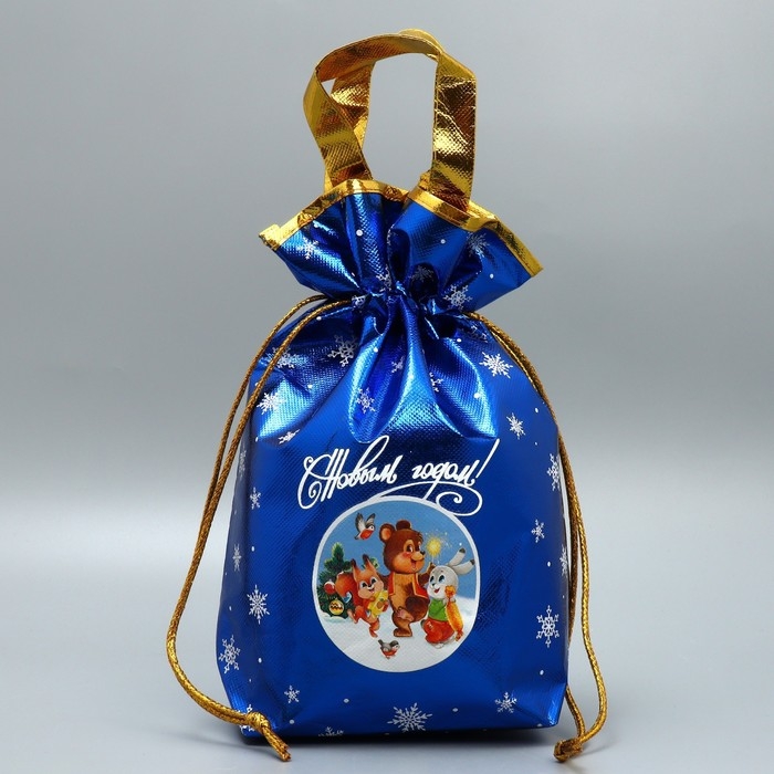 Пакет-мешок из нетканного материала &laquo;Новогодняя компания&raquo;, 25 х 32 см, Новый год