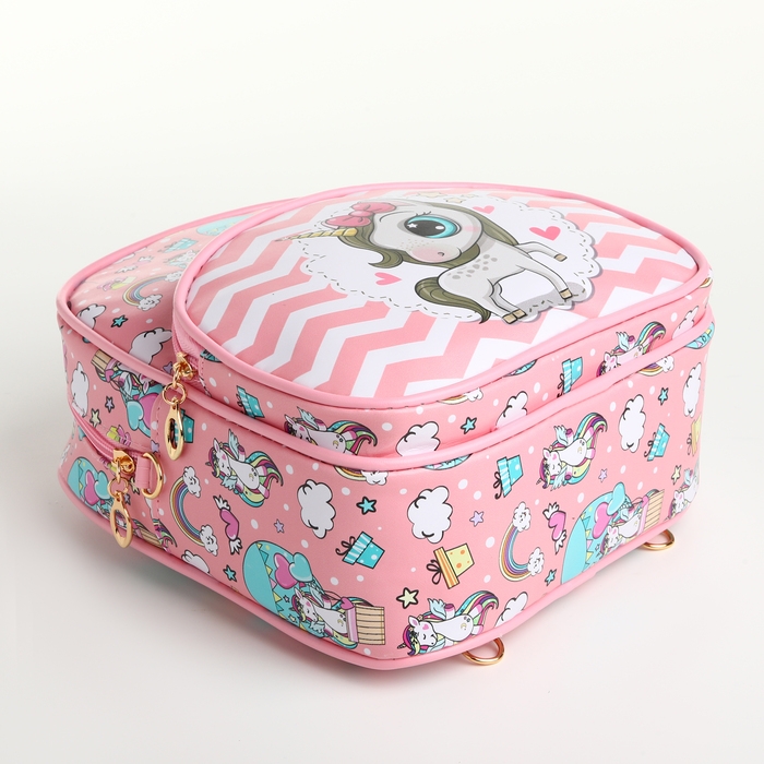 Рюкзак детский на молнии &laquo;Выбражулька&raquo;, цвет розовый