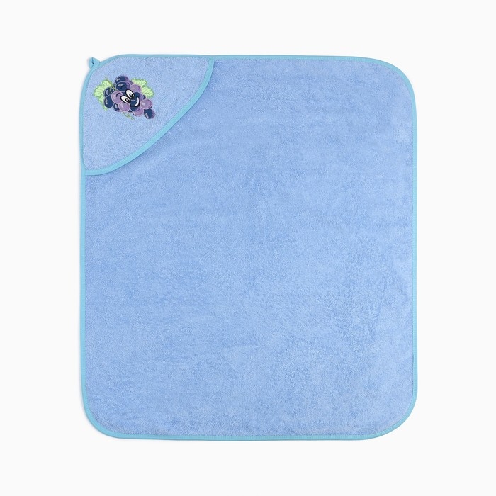 Полотенце-уголок Виноград 75х95см, цвет голубой, махра, 100% хлопок Полотенце-уголок Виноград 75х95см, цвет голубой, махра, 100% хлопок