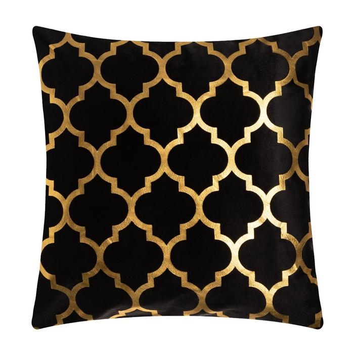 Наволочка декоративная Этель &laquo;Вензеля&raquo; 40х40 см, велюр