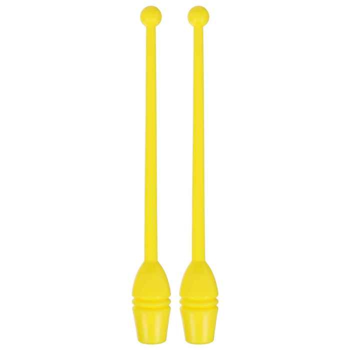 Булавы для художественной гимнастики вставляющиеся Grace Dance, 35 см, цвет жёлтый