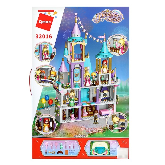 Конструктор Принцессы &laquo;Радужный замок&raquo;, 1373 детали