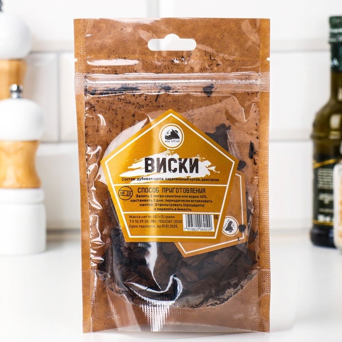 Набор из трав и специй для приготовления настойки Набор из трав и специй для приготовления настойки "Виски"