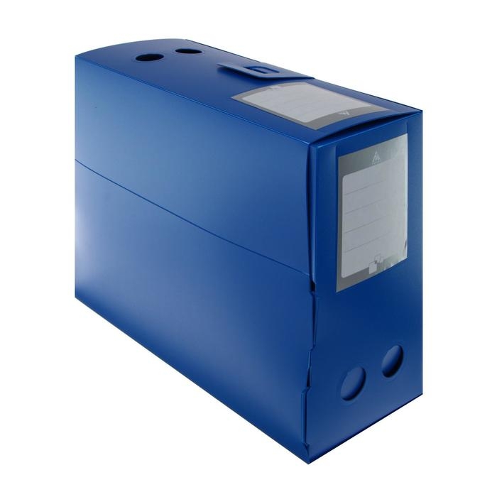 Папка-короб архивная А4, корешок 120 мм, пластик, Calligrata, вырубная застежка, синяя, до 1100 листов Папка-короб архивная А4, корешок 120 мм, пластик, Calligrata, вырубная застежка, синяя, до 1100 листов