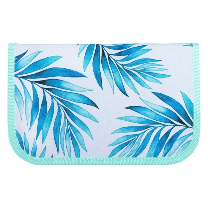 Пенал 1 секция, 130 х 210 х 40 мм, 2 откидные планки, тканевый, Calligrata TOP, Content Пенал 1 секция, 130 х 210 х 40 мм, 2 откидные планки, тканевый, Calligrata TOP, Content "Тропики"