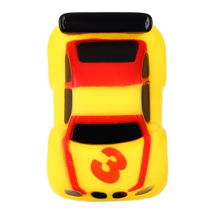 Резиновая игрушка для ванны &laquo;Гоночная машинка&raquo;, 8 см, виды МИКС Крошка Я