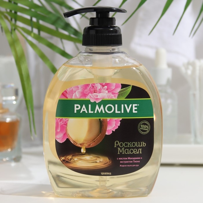 Жидкое мыло Palmolive Жидкое мыло Palmolive "С маслом Макадамии и экстрактом Пиона", 300 мл
