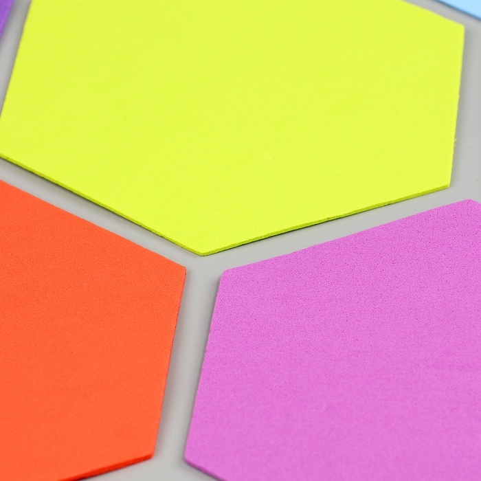 Набор фигурок из EVA Набор фигурок из EVA "Шестиугольник", 12 шт, цвет МИКС