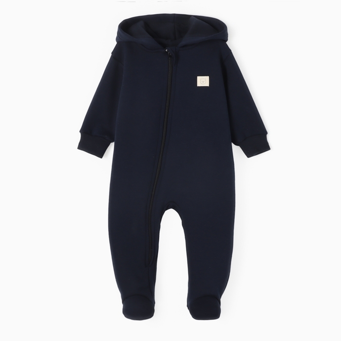 Комбинезон с капюшоном Крошка Я, BASIC LINE, рост 86-92 см, тёмно-серый Комбинезон с капюшоном Крошка Я, BASIC LINE, рост 86-92 см, тёмно-серый