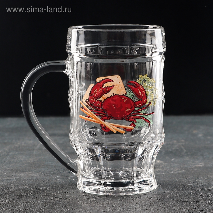Кружка для пива «Деликатес. Пинта», 500 мл, рисунок МИКС Кружка для пива «Деликатес. Пинта», 500 мл, рисунок МИКС