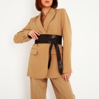 Пояс-кушак, ширина 8.5 см, цвет коричневый Пояс-кушак, ширина 8.5 см, цвет коричневый