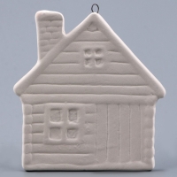 Новый год! Ёлочное украшение под раскраску &laquo;Избушка&raquo;, с подвесом