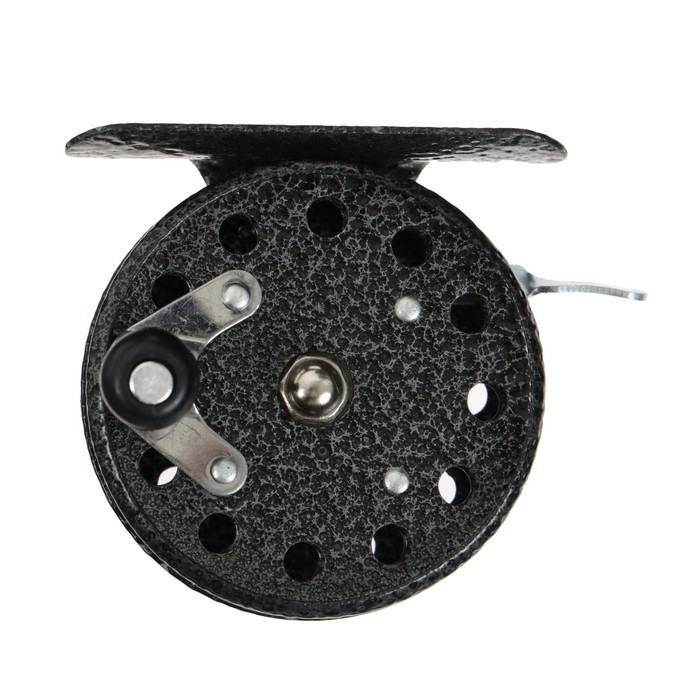 Катушка инерционная, металл, диаметр 5.5 см, цвет черный, 806 Катушка инерционная, металл, диаметр 5.5 см, цвет черный, 806