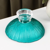 Ваза стеклянная для фруктов «Фейерверк», 350 мл, 15×7,5 см, цвет изумрудный Ваза стеклянная для фруктов «Фейерверк», 350 мл, 15×7,5 см, цвет изумрудный