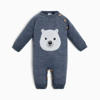 Комбинезон вязаный Крошка Я &laquo;Мишка&raquo;, рост 68-74 см