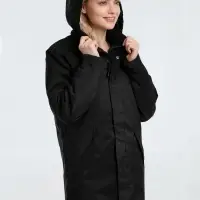 Куртка на стеганой подкладке Robyn черная, размер 3XL