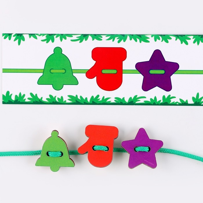 Новогодняя игрушка. Шнуровка &laquo;Новый год!&raquo;