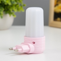 Ночник "Динка" LED 1Вт бело-розовый 4,5х6х9 см RISALUX Ночник "Динка" LED 1Вт бело-розовый 4,5х6х9 см RISALUX