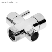 Дивертор ZEIN Z742, для смесителя, корпус цинк, с круглой гайкой, цвет хром Дивертор ZEIN Z742, для смесителя, корпус цинк, с круглой гайкой, цвет хром