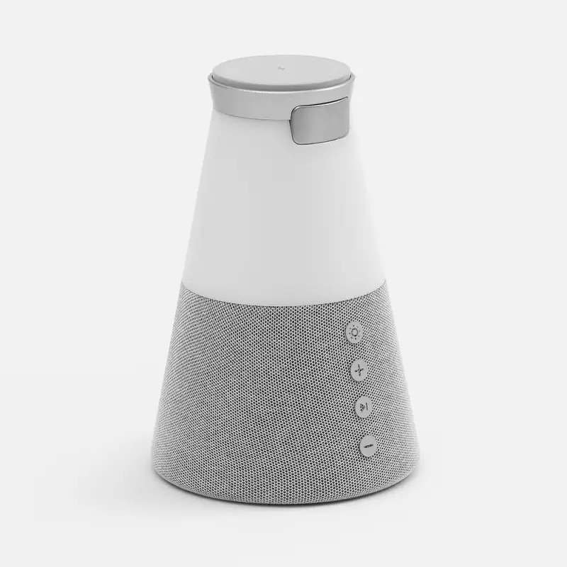 Bluetooth-колонка с беспроводной зарядкой и подсветкой Cone Sonance, серая Bluetooth-колонка с беспроводной зарядкой и подсветкой Cone Sonance, серая