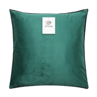 Наволочка декоративная Этель &laquo;Кант&raquo;, 45х45, цвет изумрудный, велюр (100% пэ)
