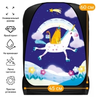 Накидка на сиденье автомобильное Cartage Единорожка, ПВХ, 60х45 см, европодвес Накидка на сиденье автомобильное Cartage Единорожка, ПВХ, 60х45 см, европодвес