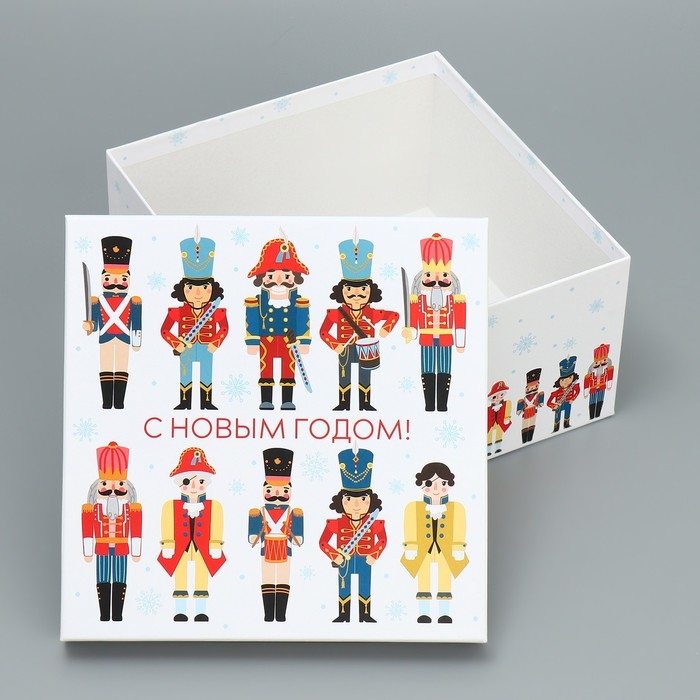 Набор подарочных коробок 10 в 1 &laquo;Щелкунчик&raquo;, 10 х 10 х 6 &ndash; 28 х 28 х 15 см, Новый год