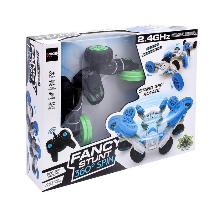 Машина радиоуправляемая &laquo;Перевертыш - Трансформер&raquo;, работает от аккумулятора, цвет зелёный